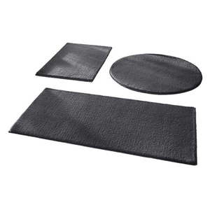 Tmavosivé kúpeľňové predložky v súprave 3 ks 50x90 cm – Mila Home vyobraziť