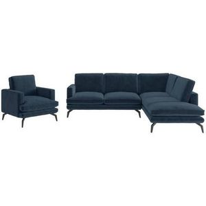 Livetastic SEDACIA ZOSTAVA, textil, tmavomodrá vyobraziť