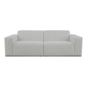 Biela pohovka z textílie buklé 228 cm Roxy – Scandic vyobraziť