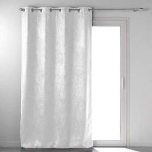 Biely zamatový zatemňovací záves 135x280 cm Melodie – douceur d'intérieur vyobraziť