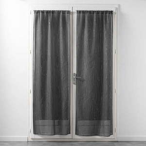 Antracitové voálové záclony v súprave 2 ks 70x200 cm Filiane – douceur d'intérieur vyobraziť
