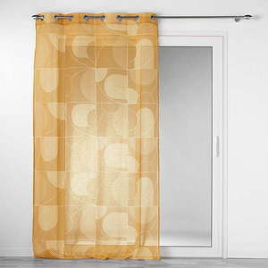 Žltá voálová záclona 140x280 cm Esquisse – douceur d'intérieur vyobraziť