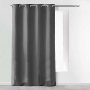 Antracitový záves z mikrovlákna 140x280 cm Absolu – douceur d'intérieur vyobraziť