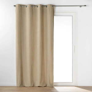 Béžový záves z materiálu buklé 140x240 cm Wooly – douceur d'intérieur vyobraziť