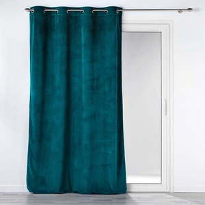 Modrý menčestrový záves 140x260 cm Casual – douceur d'intérieur vyobraziť
