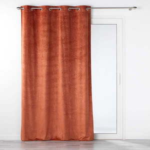 Zamatový záves v tehlovej farbe 140x240 cm Analia – douceur d'intérieur vyobraziť