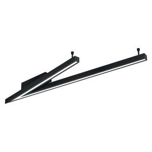 Čierne LED stropné svietidlo s hlasovým ovládaním/s ovládaním pomocou mobilnej aplikácie s kovovým tienidlom 35x127.5 cm Cicanto – CINQUE vyobraziť