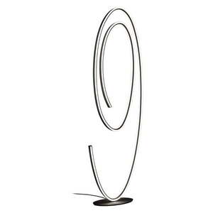 Čierna LED stojacia lampa s kovovým tienidlom (výška 175 cm) Ciola – CINQUE vyobraziť