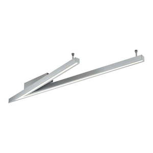 Sivé LED stropné svietidlo s hlasovým ovládaním/s ovládaním pomocou mobilnej aplikácie s kovovým tienidlom 35x127.5 cm Cicanto – CINQUE vyobraziť