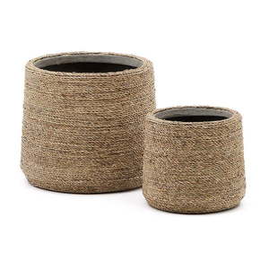 Obaly na kvetináče z cementu v súprave 2 ks ø 24 cm Sigal – Kave Home vyobraziť