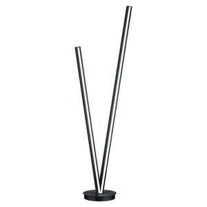 Čierna LED stojacia lampa s hlasovým ovládaním/s ovládaním pomocou mobilnej aplikácie s kovovým tienidlom (výška 172, 5 cm) Cicanto – CINQUE vyobraziť