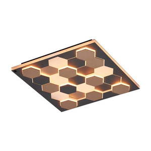 Čierne LED stropné svietidlo s hlasovým ovládaním/s ovládaním pomocou mobilnej aplikácie s kovovým tienidlom 55x55 cm Cifavo – CINQUE vyobraziť