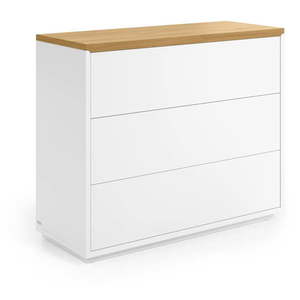 Biela nízka komoda 90x75 cm Abilen – Kave Home vyobraziť