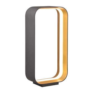 Čierna LED stolová lampa s hlasovým ovládaním/s ovládaním pomocou mobilnej aplikácie s kovovým tienidlom (výška 41 cm) Cizione – CINQUE vyobraziť