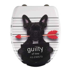 Záchodová doska s automatickým zatváraním 37, 5 x 41, 5 cm Guilty Dog – Wenko vyobraziť