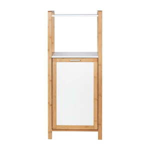 Bambusový kúpeľňový regál v bielo-prírodnej farbe 40x95 cm Finja – Wenko vyobraziť