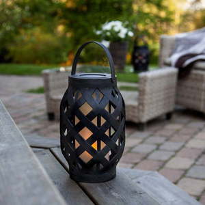 Čierny lampáš Star Trading Flame Lantern, výška 23 cm vyobraziť