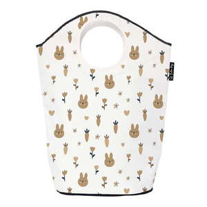 Biely látkový detský kôš na hračky 57x26x70 cm Sweet Bunnies – Butter Kings vyobraziť