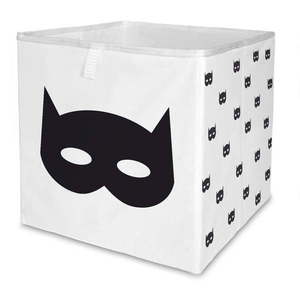 Čierno-biely látkový detský organizér na hračky 32x32x32 cm Batman – Butter Kings vyobraziť