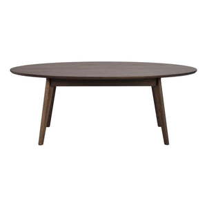 Tmavohnedý konferenčný stolík v dekore duba 65x130 cm Yumi – Rowico vyobraziť