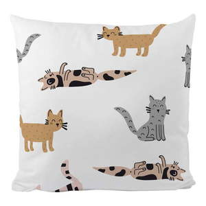 Detská obliečka na vankúš z bavlneného saténu 45x45 cm Cats – Butter Kings vyobraziť