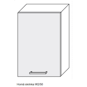ArtExt Kuchynská linka FLORENCE mat Kuchyňa: Horná skrinka W2/50 / (ŠxVxH) 50 x 72 x 32, 5 cm vyobraziť