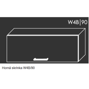 ArtExt Kuchynská linka Brerra - lesk Kuchyňa: Horná skrinka W4B/90 / (ŠxVxH) 90 x 36 x 32, 5 cm vyobraziť