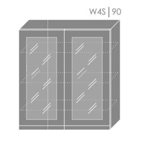 ArtExt Kuchynská linka Brerra - mat Kuchyňa: Horná skrinka W4S/90 / (ŠxVxH) 90 x 96 x 32, 5 cm vyobraziť