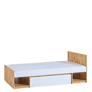 Dolmar Posteľ ARCHA AR9 | 90 x 195 cm Farba: dub wotan / biela vyobraziť