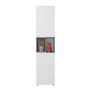 Meblar Regál SIGMA SI5 L/P Farba: beton/biela/dub vyobraziť