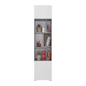 Meblar Regál SIGMA SI6 L/P Farba: beton/biela/dub vyobraziť