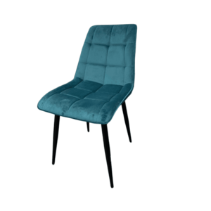 Signal Jedálenská stolička CHIC VELVET | čierne nohy Farba: Tyrkysová / Bluvel 85 vyobraziť