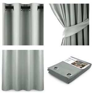 ArtFlhf Tieniaci záves BLACKOUT EYELETS K | 140 x 245 cm Farba: Silver vyobraziť