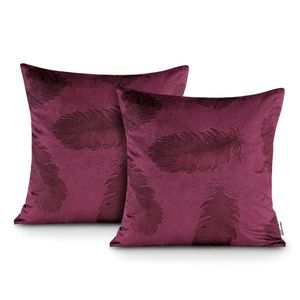 ArtFlhf Sada obliečok na vankúše VELVET PEACOCK | ruby 45 x 45 cm vyobraziť