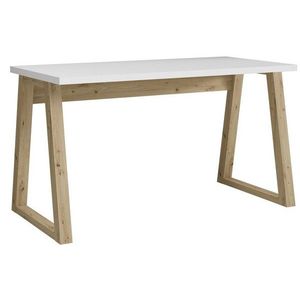 ArtAdrk Písací stolík IWO | biela matná / dub artisan vyobraziť