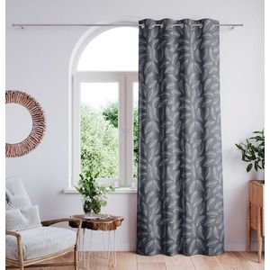 ArtFlhf Tieniaci záves CALM Velvet K | charcoal 140 x 250 cm vyobraziť