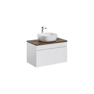 ArtCom Kúpeľňová skrinka s umývadlom a doskou ICONIC White DU80/1 | 80 cm vyobraziť