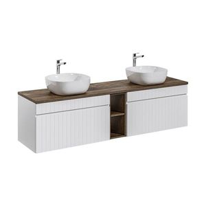 ArtCom Kúpeľňová skrinka s umývadlom a doskou ICONIC White DU180/1 | 180 cm vyobraziť