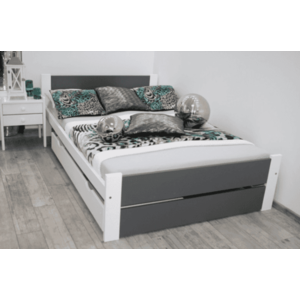 Elvisia Posteľ LEA s roštom | 90 x 200 cm Farba: Sivá vyobraziť