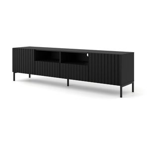 ArtBm Tv stolík WAVE 200 | 2D2S Prevedenie: Čierny mat / čierne nohy vyobraziť