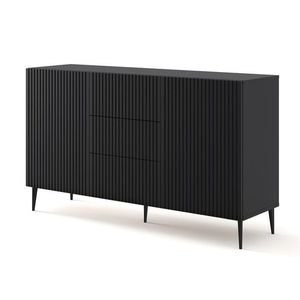 ARTBm Komoda RAVENNA B 2D3S 150 | čierna matná Prevedenie: Čierny mat / čierne nohy vyobraziť