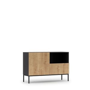 ArtElta Komoda LANZZI 120 Farba: Čierna / Dub artisan vyobraziť