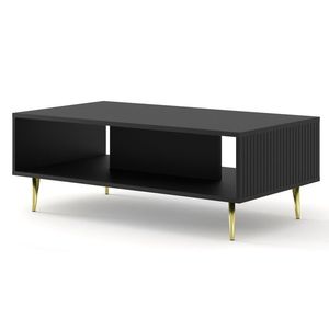 ArtBm Konferenčný stolík RAVENNA B 90 | čierna matná Prevedenie: Čierny mat / zlaté nohy vyobraziť