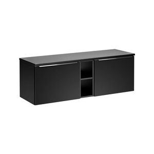 ArtCom Kúpeľňová skrinka s doskou SANTA FE Black D140/1 | 140 cm vyobraziť