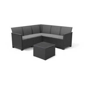 KETER Záhradný set ALODIA CORNER BOX 5 | grafit vyobraziť