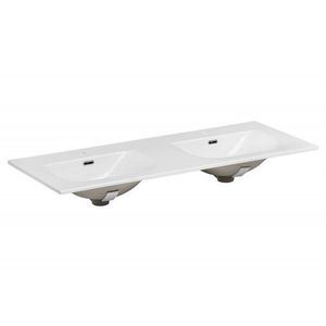 ArtCom Keramické umývadlo SKY 120D-8099 | biely lesk 120 cm vyobraziť