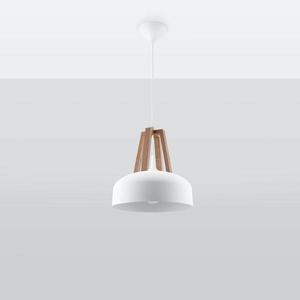 Luster Casco A-0388 biely/prírodné drevo vyobraziť
