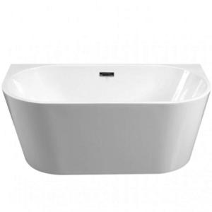 Voľne stojaca vaňa pristenná Vica New 170/80+sifón klik klak zlatá s prepadom slim zlatým vyobraziť