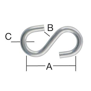 Závlačka pozinkovaná 19x4x3mm, 12 ks vyobraziť