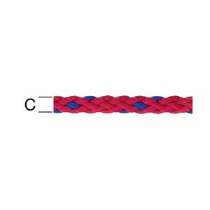 Polypropylén Lano Červená/Modra – Priemer 6 mm - Tovar na Mieru vyobraziť